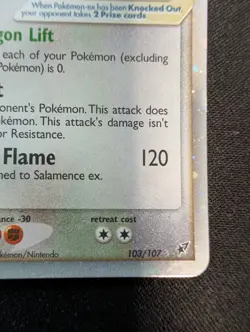 Salamence ex 103/107 Deoxys Holo 2005 Pokemon LP-/MP+ Vintage - Image 4