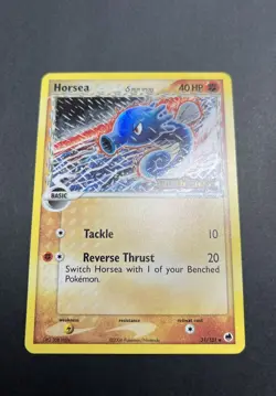 Pokemon TCG Horsea EX Dragon Frontiers 31/101 Reverse Holo Delta Species 2006 - Image 4