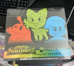 - Paldea Evolved Pokemon Center Exclusive ETB Sealed, Small Tear In Plastic - Image 4