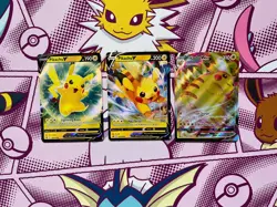 Pokemon - Pikachu Black Star Promo BUNDLE (x3) - Pikachu V & Pikachu VMAX - NM - Image 1