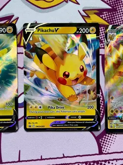 Pokemon - Pikachu Black Star Promo BUNDLE (x3) - Pikachu V & Pikachu VMAX - NM - Image 3