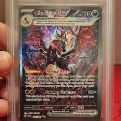 Pokemon Charizard ex Paldean Fates 234/091 Special Illustration Holo PSA 9 - Image 5