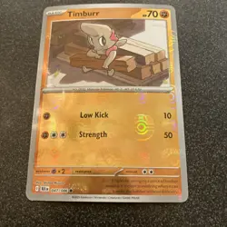 Timburr 047/086 Poke Ball Pattern Reverse Holo Black Bolt Pokemon - Image 2
