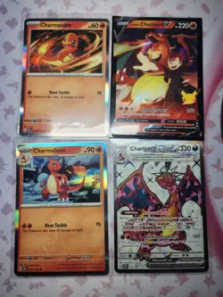 POKEMON TCG - Charizard V/ EX PROMO LOT + Charmander/Charmeleon 056 - Image 1