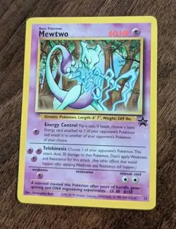 Mewtwo 12 Black Star Promo #12 WOTC Pokemon TCG Near Mint Condition - Image 1