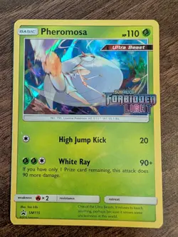 Pheromosa SM115 Prerelease Promo Forbidden Light Stamped Pokemon TCG Near Mint - Image 1
