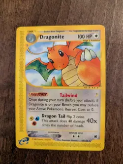 Dragonite 43/165 Expedition Non Holo Rare E-Reader 2002 Pokemon TCG Near Mint! - Image 2