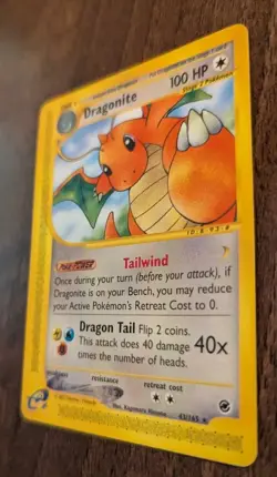 Dragonite 43/165 Expedition Non Holo Rare E-Reader 2002 Pokemon TCG Near Mint! - Image 5