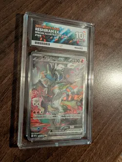 Reshiram EX 166/086 White Flare SIR Pokemon TCG Ace 10 Perfect Subgrades - Image 3