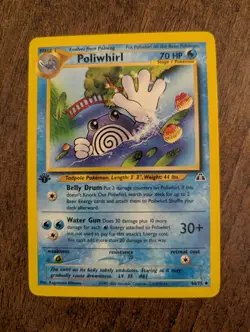 Poliwhirl 44/75 Neo Discovery 1st Edition NM Condition Pokemon TCG 2000 - Image 1