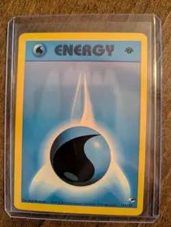 Water Energy 132/132 Gym Heroes 1st Edition NM/LP Condition Pokemon TCG 2000 - Image 1