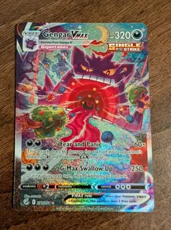 Gengar VMAX 271/264 Fusion Strike Alt Art Pokemon TCG Near Mint - Image 3