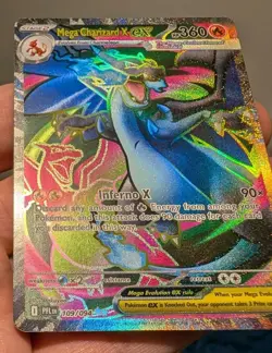 Mega Charizard X EX Phantasmal Flames 109/094 Pokemon TCG NM Perfect Centering - Image 4