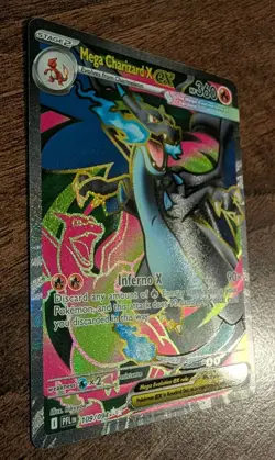 Mega Charizard X EX Phantasmal Flames 109/094 Pokemon TCG NM Perfect Centering - Image 5