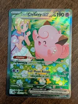 Lillie's Clefairy Ex 184/159 Journey Together Special Illustration Pokemon TCG - Image 1