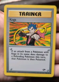 Koga 106/132 Gym Challenge Regular Unlimited Rare Non Holo Vintage Pokemon TCG - Image 1