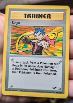 Koga 106/132 Gym Challenge Regular Unlimited Rare Non Holo Vintage Pokemon TCG - Image 2