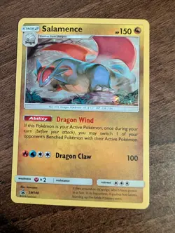 Salamence SM140 HOLO RARE Pokemon Black Star Promo NM 2018 - Image 1