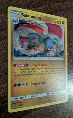 Salamence SM140 HOLO RARE Pokemon Black Star Promo NM 2018 - Image 2