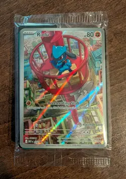 Pokemon TCG Riolu MEP 10 Pokemon Center Stamped Promo SEALED Mega Evolution - Image 1