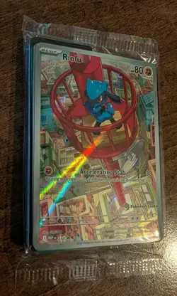 Pokemon TCG Riolu MEP 10 Pokemon Center Stamped Promo SEALED Mega Evolution - Image 3