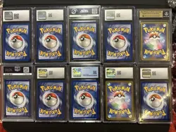 Graded Pokemon TCG 10 Card Lot! PSA/CGC/BGS/AGS! Gengar/Holo/ Base Set/Eng/Jpn!! - Image 2