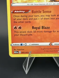 Pokemon TCG Charizard 1/15 McDonalds 2024 LP/NM - Image 2