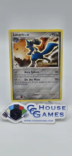 Lucario Lv 42 53/127 Prerelease Promo Stamped Diamond & Pearl *CCGHouse* RA - Image 1