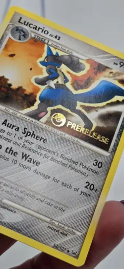Lucario Lv 42 53/127 Prerelease Promo Stamped Diamond & Pearl *CCGHouse* RA - Image 3