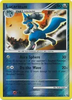 Lucario - 53/127 - Pokemon Platinum (Base Set) Reverse Holo Rare HP - Image 1