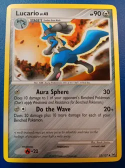 Pokemon - Lucario 53/127 - Platinum Base Set - Vintage 2009 - Uncommon - VLP - Image 1
