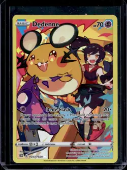 2022 Pokemon SWSH Brilliant Stars Dedenne Trainer Gallery Holo #TG07/TG30 - Image 1