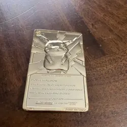 Pokemon Pikachu 23k Gold Plated Trading Card 1999 Nintendo #25 - Image 2
