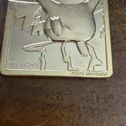 Pokemon Pikachu 23k Gold Plated Trading Card 1999 Nintendo #25 - Image 4
