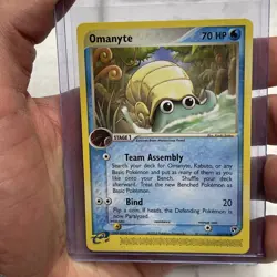 Pokemon Sandstorm Common Card - Omanyte 70/100 NM/MT Nintendo Vintage Vtg TCG - Image 1