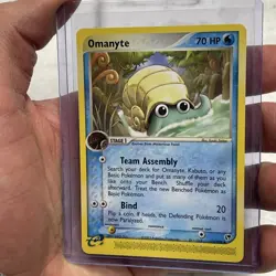 Pokemon Sandstorm Common Card - Omanyte 70/100 NM/MT Nintendo Vintage Vtg TCG - Image 2