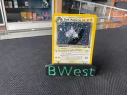 Dark Magneton MP 11/82 Team Rocket Holo Rare Vintage Pokemon Card 2000 WOTC - Image 1