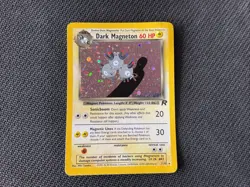 Dark Magneton MP 11/82 Team Rocket Holo Rare Vintage Pokemon Card 2000 WOTC - Image 2