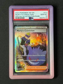 PSA 10 Morty's Conviction 211/162 Pokemon Card Sv05: Temporal Forces GEM MINT - Image 1