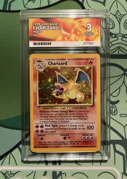 Charizard 4th Print (1999-2000) Base Set Pokemon Card 4/102 Ace 3 Holo Rare - Image 1