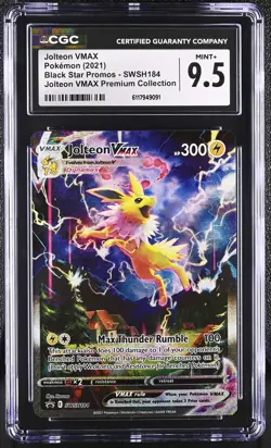 CGC 9.5 Jolteon VMAX Black Star Promos SWSH184 Pokemon Card - Image 1