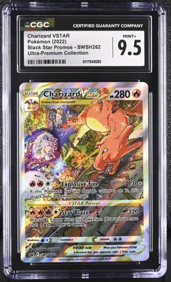 CGC 9.5 Charizard VSTAR Black Star Promo SWSH262 UPC Pokemon Card - Image 1