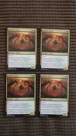 Magic: the Gathering / MtG Obelisk Spider x4 Hour of Devastation - Image 1