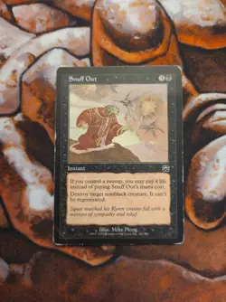 Snuff Out Mercadian Masques MTG Magic the Gathering 1st Edition - Image 1