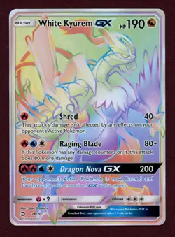 2018 Pokemon SM Dragon Majesty 74/70 White Kyurem GX - Image 1