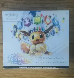 Pokemon Prismatic Evolutions Pokemon Center PC ETB Factory Sealed New - Image 1
