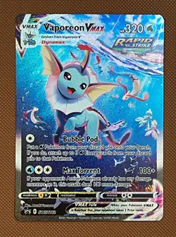 2021 Pokemon Black Star Promo Premium Collection #SWSH182 Vaporeon Vmax - Image 1