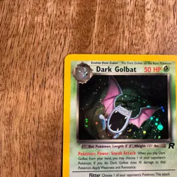 Dark Golbat 7/82 Holo Rare Unlimited Team Rocket Pokemon - Image 3
