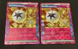 Pokemon TCG Surging Sparks 191/191 Enriching Energy Ace Spec lot of 2 - NM - Image 1