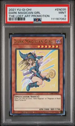 2021 Yu-Gi-Oh! Dark Magician Girl (2021) LART Limited Edition Ultra Rare PSA 9 - Image 1